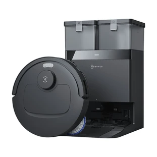 ECOVACS Deebot T30C OMNI Gen2, Robot Vacuum Cleaner with Mopping Function, 25000 Pa, OZMO Turbo 2.0 Mopping, ZeroTangle 3.0 Anti-Tangle, TruEdge 2.0 Edge Cleaning, Omni Station, 75 °C Mop Washing, Bla