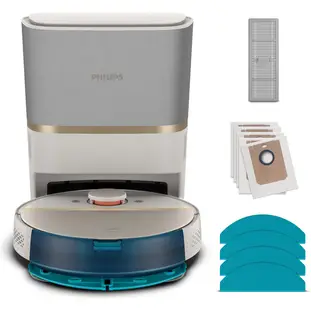 Philips XU7100/02 HomeRun 7000-serie robotstofzuiger - 5000 Pa zuigkracht - 180 min batterijduur - automatisch leegstation - LiDAR-navigatie