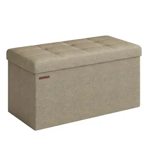 JOYFURNOS Opbergbank, Voeteneindbank, Opbergkist, voor Woonkamer, Slaapkamer, Hal, Camel Bruin