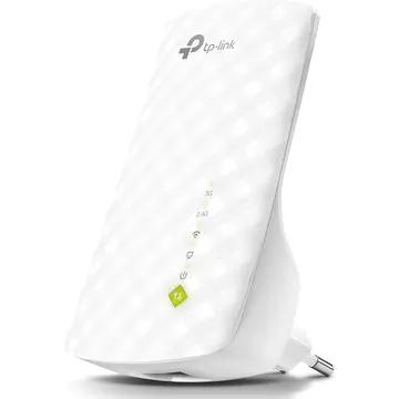 TP-Link RE200 WLAN-Repeater (433Mbit/s 5GHz, 185Mbit/s 2,4GHz Dual-WLAN AC+N, WLAN-Verstärker, LAN-Port, App-Steuerung, kompatibel mit allen WLAN-Geräten) – Weiß