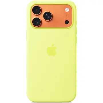 Apple iPhone 17 Pro Max Silicone Case with MagSafe – Neon Yellow