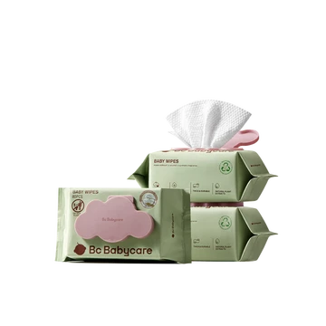Bc Babycare Baby Hand & Mouth Wipes - 1 Case (3 Packs), 80 Sheets Each, 200*150mm - EU Version