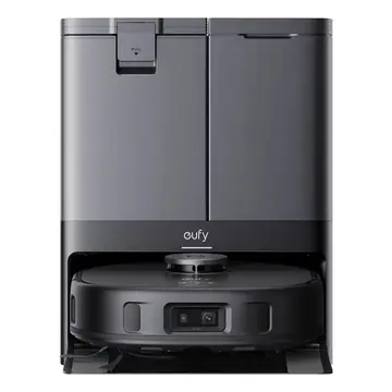 Eufy X10 Pro Omni Robot Vacuum Cleaner with Mop, All-in-One Station, 8,000Pa Powerful Suction, Dual Mops, AI Obstacle Avoidance, Auto Mop Washing, Auto-Hot-Air-Drying, Auto-Emptying, Auto-Refilling