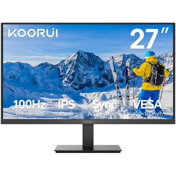 KOORUI E2711F Monitor 27 Zoll IPS FHD 100Hz  VGA HDMI