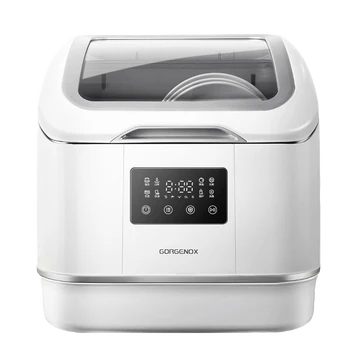 GORGENOX Desktop 3-Set Dishwasher, No Installation Required, High-Temperature Sterilization, Wash-Dry-Store All-in-One, Active Oxygen Fruit and Vegetable Wash, Small Household Dishwasher DW4-D30A