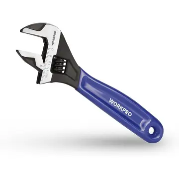 WORKPRO Clé anglaise réglable en acier Cr-V et poignée en bi-matériau souple - 150 mm