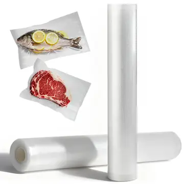 ATSHARK Vakuumierbeutel, 2 Rollen (28 x 300 cm) – BPA-frei, Robust und Extra Dick, Ideal für die Aufbewahrung von Lebensmitteln und Zum Schmoren, VB28300