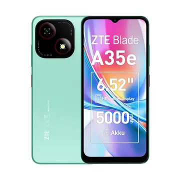 ZTE Blade A35e, Android-Smartphone ohne Vertrag: 2GB+64GB Speicher, Grün, 5000 mAh Akku & 6,52" HD+ Display