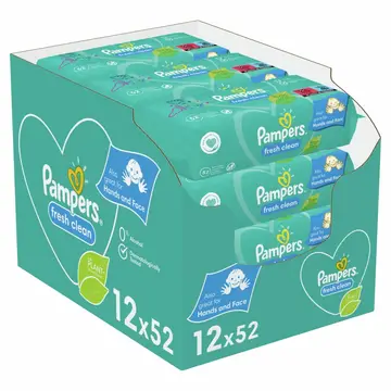 Pampers Fresh Clean Babydoekjes 1 Verpakking = 624 Doekjes
