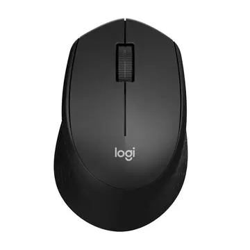 Logitech M330 SILENT PLUS Wireless Maus - Schwarz - 2.4GHz