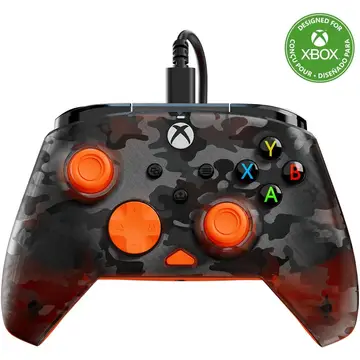 Turtle Beach Rematch Core Controller for Xbox & PC - Ghost Camo Back & Orange