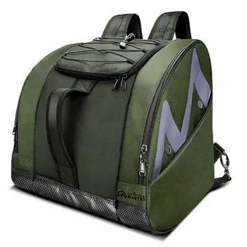 OutdoorMaster 50 L Schuhbeutel – Skischuh- & Snowboard-Schuhbeutel für Herren, Damen und Kinder – Grün