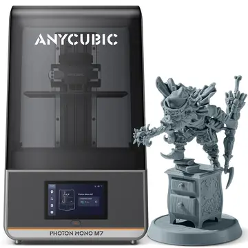 Anycubic Photon Mono M7 14K Resin 3D-Drucker 10,1-Zoll-Mono-LCD mit COB-Lichtquelle 3.0 Bis zu 150 mm/h Hochgeschwindigkeitsdruck Intelligente Fehlererkennung Ohne Nivellierung 223 × 126 × 230 mm Bauvolumen