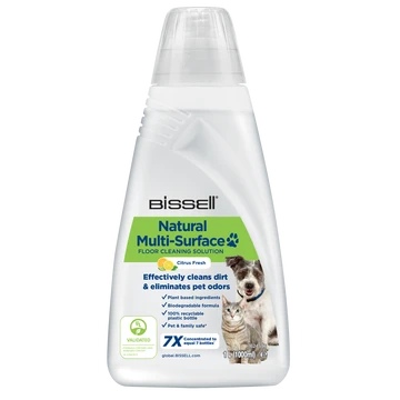 Bissell Natural Multi Surface Cleaner – Plant-Based， Pet & Family Safe， Citrus Fresh Scent – 1L， 3122