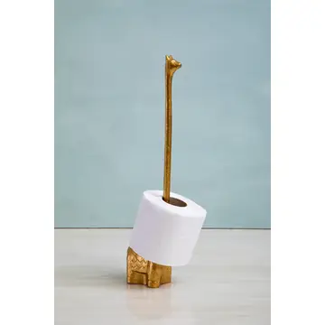 Premier Housewares Adler Gold Finish Toilet Roll Holder