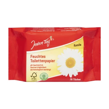 Jeden Tag Feuchtes Toilettenpapier Kamille 70 Blatt