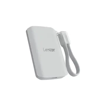 Lexar ES5 Tragbare SSD 1TB, USB 3.2 Gen2x2 bis zu 2000MB/s Lesen und Schreiben, IP65, Magsafe Externe SSD Unterstützung für Apple ProRes 4K (für iPhone 15/16 Pro) und Galaxy S25 8K, für Laptop, Flüssigsilikon-Gehäuse