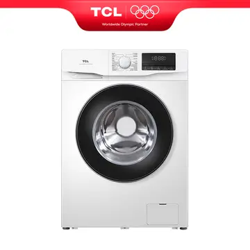 TCL Wasmachine Slim, 6 kg, Slechts 45cm Diep met BLDC Omvormermotor, Stoomwas, Snelwas 15 min, Automatische Gewichtsherkenning, Kleding Toevoegen [Energieklasse B] FF1006WB0