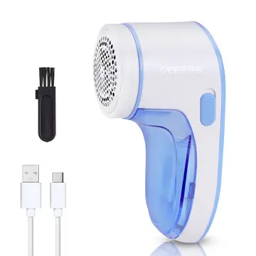 Geepas Lint Remover | Rechargeable Fabric Shaver for Clothes Wool Cotton Upholstery Pills