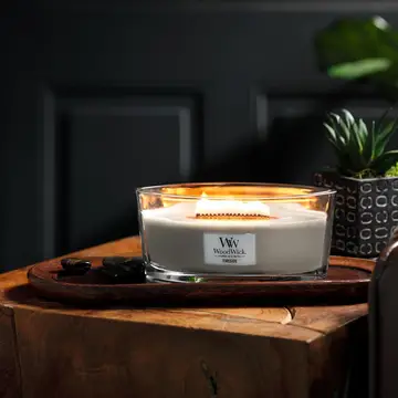 Wood Wick Candle Ellipse Fireside 453g