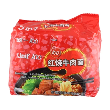 Uni-President noedels met gestoofd rundvlees 5 x 108 g