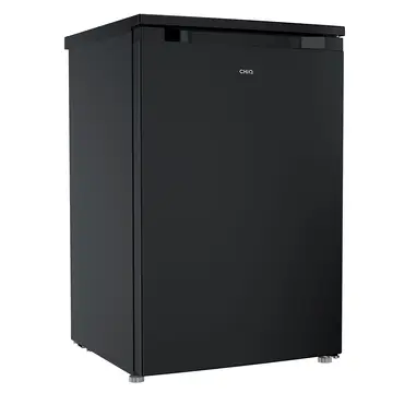 CHiQ CTT107BDU 55cm Under Counter Fridge with 4-Star Freezer Box – 107L Capacity | Black Steel | E Energy Rated | Reversible Door