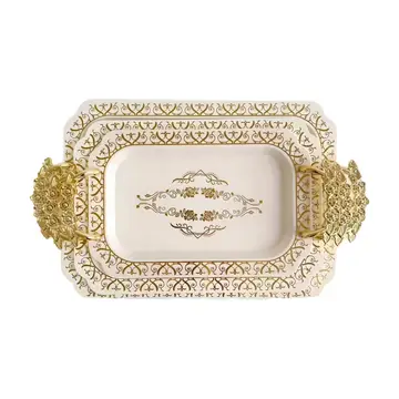 Witte serveerschaal - set van 3