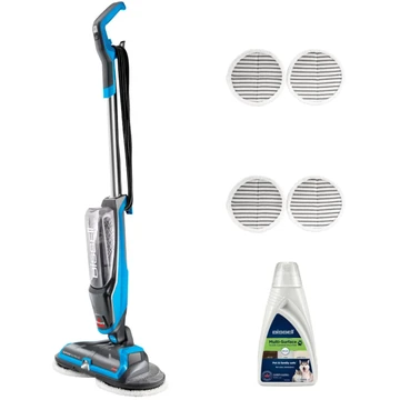 Bissell SpinWave， Electric Mop， Hard Floor Cleaner & Polisher， Spray Mop With Rotating Pads， For Wood， Laminate， Tile & Marble， Easy to Use Mop Floor Cleaner， Corded， 2052E