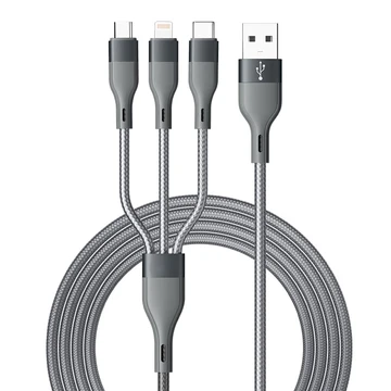 ochama 3-in-1 Charging Cable - Apple Type-C Android - Triple Head Charging Cable Compatible with iPhone 16/17, Xiaomi, Huawei, Honor, Samsung