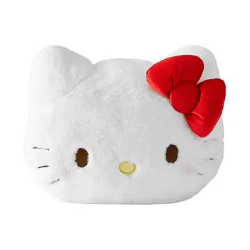 MINSO Sanrio Hello Kittyt Strawberry Collection Head-Shape Plush Soft Cushion