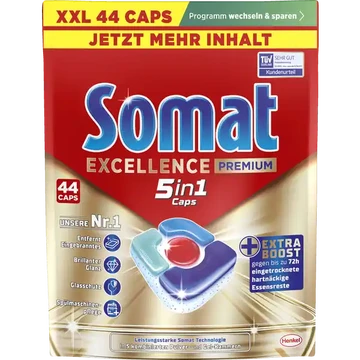 Somat Excellence Premium 5in1 Caps XXL, 44 Stück