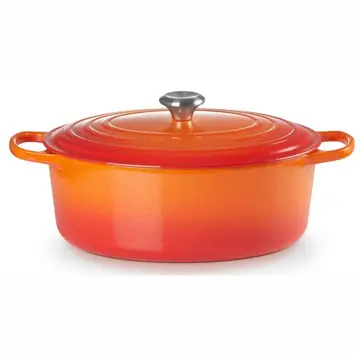 Le Creuset Signature Ovale Braadpan - 35 cm, Oranje Rood