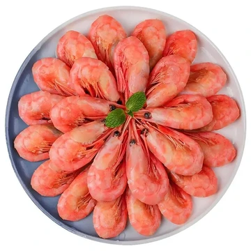 Nordic Seafood 1kg  MSC Nordatlantikgarnelen mit Schale, gekochter Pandalus (netto 800g)