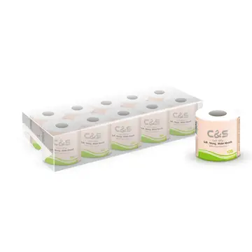 C&S Rollen-Badezimmerpapier, 4-lagig, 135g, 10 Rollen, Weich, Haltbar, Familien-Wirtschaftspackung