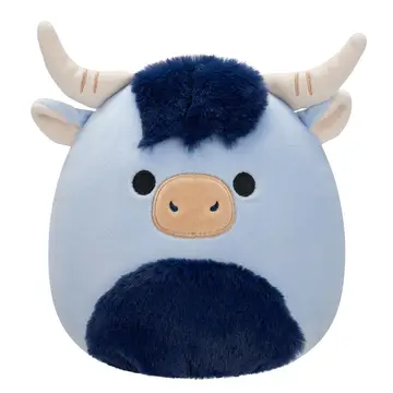 Squishmallows 7 inch Toro the Blue Highland Cow Plush Soft Toy
