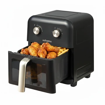 ochama 6L Air Fryer, Culinary Masterpiece, 6L Large Capacity, No Need to Flip, Steam-Fried Juiciness, Metal Interior, Home Fryer Oven Combo