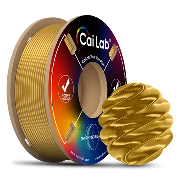 CAILAB PLA Silk 3D-printer Filament, Effen kleur - Goud
