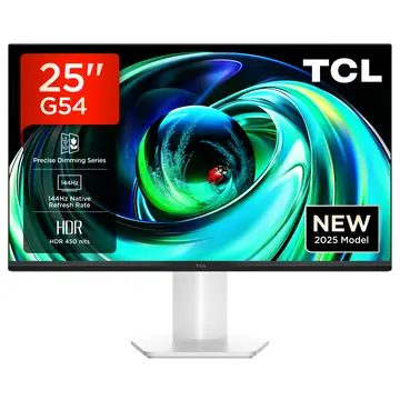 TCL Gaming Monitor 25G54 25″ Mini-LED Monitor, Full-HD-Auflösung, 144Hz, IPS-Panel, 450 Nits, VESA Display HDR 400, 93 % DCI-P3 Farbraum, TÜV Rheinland-Zertifiziert: Flimmerfrei & Low Blue Light