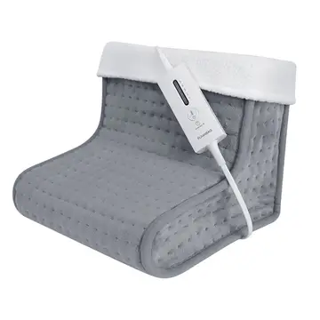 RUIANBAO Super Soft Flannel Fabric, 30*30*26CM, 1-5 Temperature Settings, 90min Auto Shut-off, Fast Heating, Removable Inner for Machine Wash, 3D Heating Foot Warmer