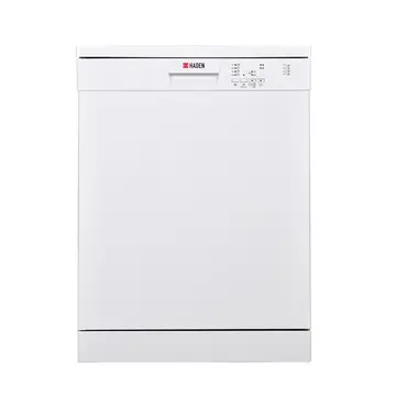 Haden HDD60CW 60cm Freestanding Dishwasher Dishwasher, 12 Place Settings, White, E Rated