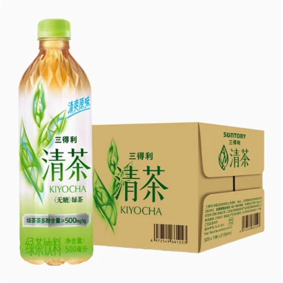 Suntory Qingcha Sugar-free Green Tea drink 500ml 三得利清茶无糖绿茶饮料500ml