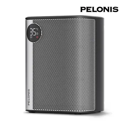 PELONIS Elektrische verwarming, 2000 W, energiezuinige, ruimtebesparende ruimteverwarming, draagbare keramische ventilatorkachel, 2 instellingen thermostaat, 12-uurs timer, kantel- en PELONIS Elektrische verwarming, 2000 W, energiezuinige, ruimtebesparende ruimteverwarming, draagbare keramische ventilatorkachel, 2 instellingen thermostaat, 12-uurs timer, kantel- en
