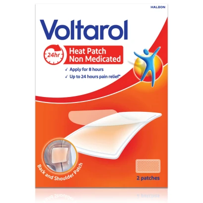 Voltarol Heat Patch Pain Relief, Non-Medicated Patches, Pack of 2