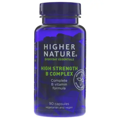 HIGHER NATURE - High Strength B Complex - Complete B Vitamin Formula - 90 CAPS