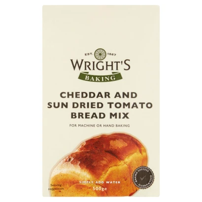 Wright'S Baking Cheddar Cheese & Sundried Tomato Bread Mix 500G