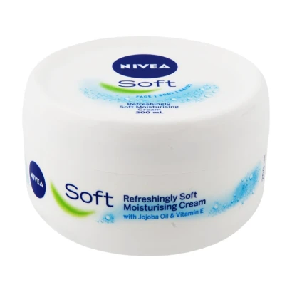 NIVEA  Soft Moisturiser Face Body & Hands 200ML