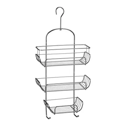 Dara Three Tier Chrome Shower Caddy