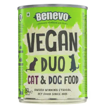 BENEVO - Duo - Cat & Dog Food - Tinned - Nutritionally complete - Vegan - 354G
