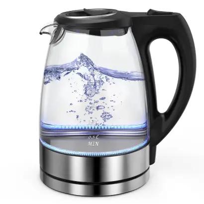 Electric Glass Kettle, 1.7L, 200W, 5 Mins Rapid Boil
