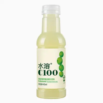 Nongfu Spring Water-vitamin C(green peel orange flavor) 445ml 农夫山泉水溶C100（青皮桔味）445ml/瓶*15